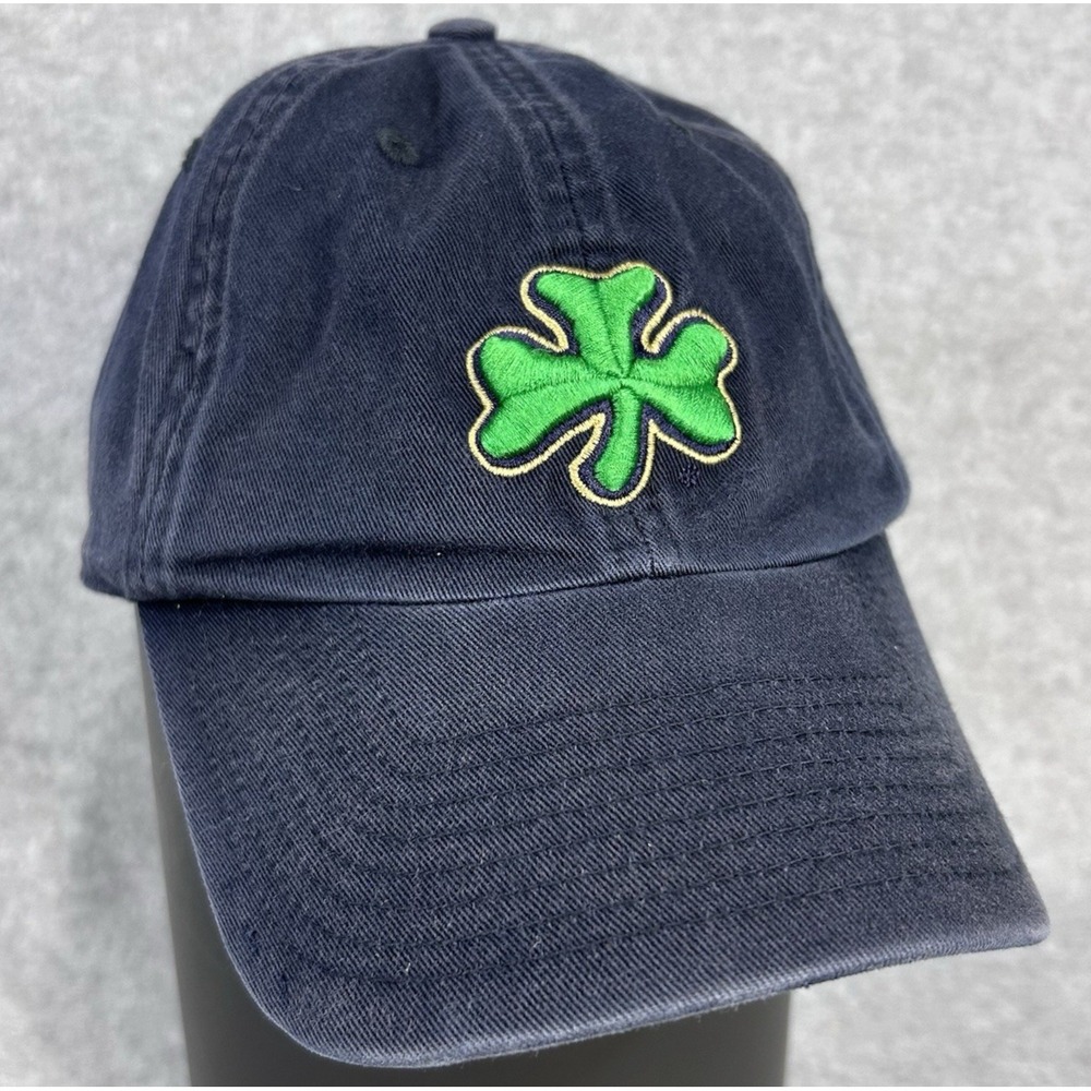 Notre Dame Embroidered Shamrock Vintage Lids Easy Fit Medium Ball Cap Hat